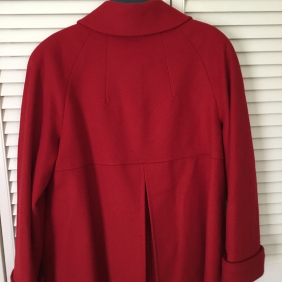 Red Wool Coat - Picture 2 of 9